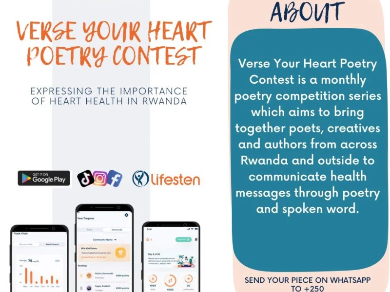 Verse Your Heart Poetry Contest: Expressing the Importance of Heart Health in&nbsp;Rwanda