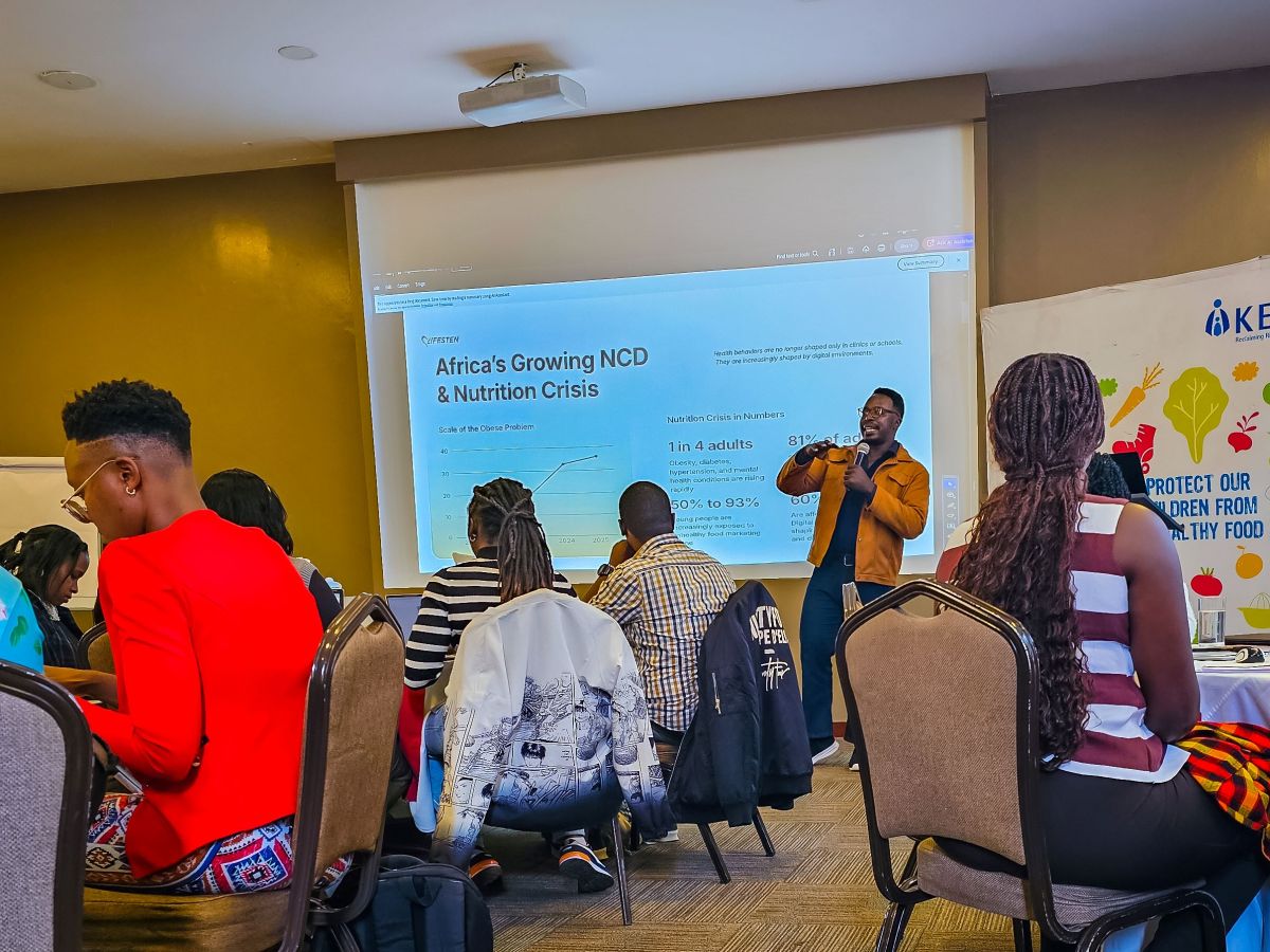Lifesten Health Innovation presented at KELIN Training on Digitalisation, Healthy Food Policy and NCD Prevention in&nbsp;Kenya